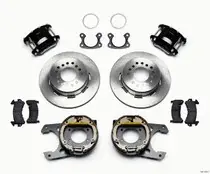 Wilwood Wilwood D154 P/S Park Brake Kit Red Small Ford 2.50in Offset Popular