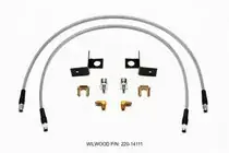 Wilwood Wilwood Flexline Kit 12 inch -3 3/8-24 IF 1/8-27 NPT 90 Degree Best Price
