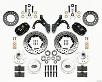 Top Rated Wilwood Wilwood Forged Dynalite Front Kit 11.00in 69-70 Impala Drum/Disc 69-82 Vette