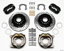 New Arrival Wilwood Wilwood Forged Dynalite Rear Drag Kit Drilled Rotor Ford 8.8 Special w/2.50in Offset-5 Lug