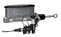 Brand New Wilwood Wilwood HV Tandem M/C Kit w L/H Bracket & Prop Valve - 7/8in Bore Black-W/Push. - Early Mustang