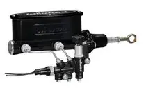 Premium Wilwood Wilwood HV Tandem M/C Kit w L/H Bracket & Prop Valve - 7/8in Bore-W/Pushrod - Early Mustang