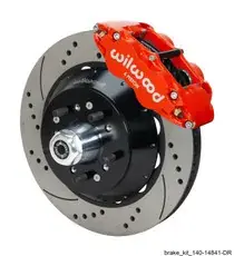 Special Discount Wilwood Wilwood Narrow Superlite 6R Black Front Big Brake Kit Ford 14in Drilled/Slotted Rotor