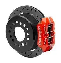 Clearance Wilwood Wilwood Small Ford 11 in. Forged Dynapro Low-Profile Rear Parking Brake Kit (Drilled & Slotted)