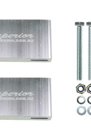 Must Have Superior Engineering Alloy Sway Bar Extensions Front 4-5 Inch 100-125mm Lift Pair (Landcruiser 76/78/79/105 Series)