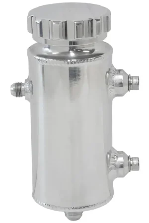 Free Shipping Aeroflow 8" x 3" Alloy Power Steering Reservoir - Black - 650ml