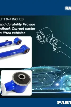 Today Only Hard Race Adjustable Rear Upper Arm - Hardened Rubber (Ram 09-18)