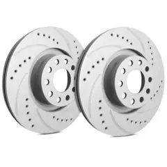 SP Performance Drilled and Slotted Brake Rotors - Front Hot Deal
